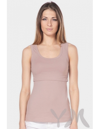 Майка для беременных и кормящих, капучино