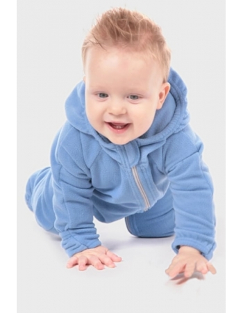 Флисовая поддева (флисовый комбинезон), голубой