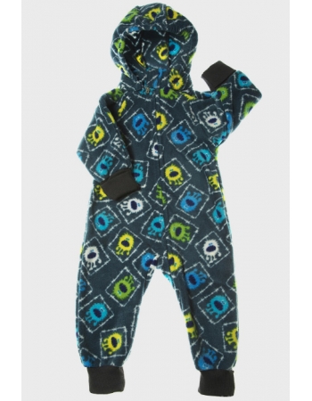 Флисовая поддева (комбинезон) Comfort, монстрики