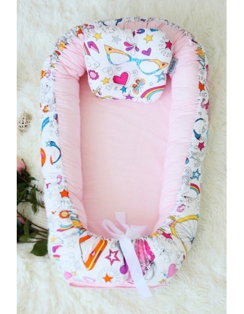 Кокон-гнездышко для новорожденных Babynest Holiday Roses