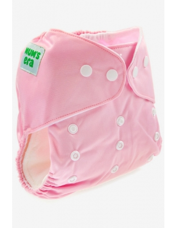 Многоразовый подгузник Mums Era, розовый (с 2 вкладышами)