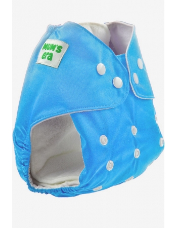 Многоразовый подгузник Mums Era, голубой (с 2 вкладышами)
