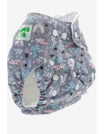 Многоразовый подгузник Mums Era, Зайки (с 2 вкладышами)
