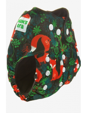 Многоразовый угольный подгузник Mums Era, Лисички (с 2 вкладышами)