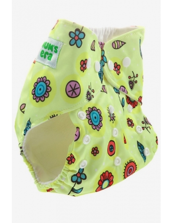 Многоразовый подгузник Mums Era, Цветочки (с 1 вкладышем)
