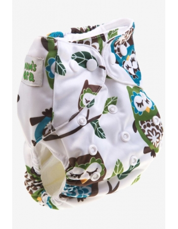 Многоразовый подгузник Mums Era, Совы (с 2 вкладышами)
