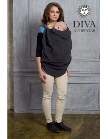 Слингонакидка из шерсти Diva Outerwear Antracite (графит)