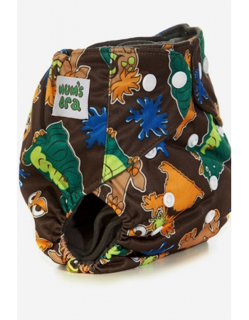 Многоразовый угольный подгузник Mums Era, Зверюшки (с 2 вкладышами)