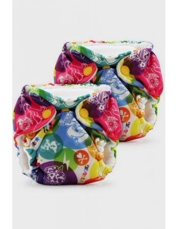 Многоразовые подгузники для новорожденных Lil Joey Kanga Care, TokiCorno (2шт.)