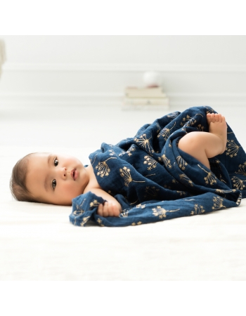 Муслиновые пеленки для новорожденных Aden&Anais мерцающие большие, набор 3, Metallic Gold Deco