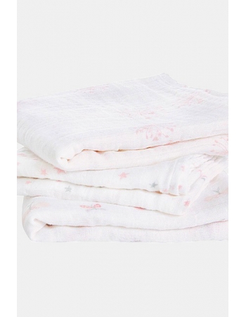 Муслиновые пеленки для новорожденных Aden&Anais средние, набор 3, Lovely Reverie