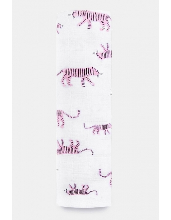 Муслиновая пеленка для новорожденных Aden&Anais, Pink Tigers