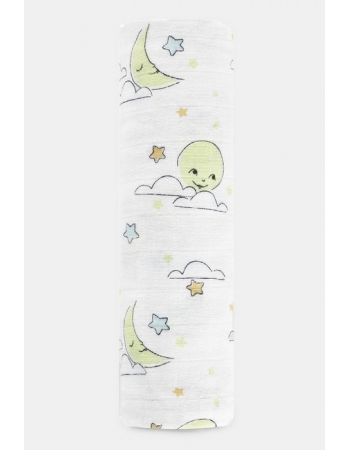 Муслиновая пеленка для новорожденных Aden&Anais органическая, большая, Sun+Moon