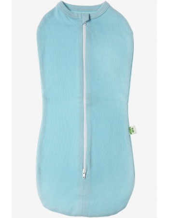 Пеленка-кокон для новорожденных трикотажный, голубой