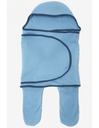 Пеленка кокон для новорожденных (комбинезон-конверт), скай