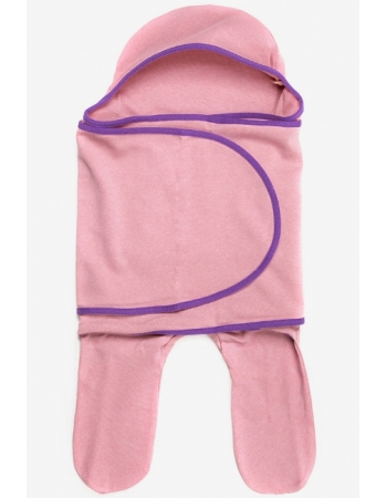 Пеленка кокон для новорожденных (комбинезон-конверт), коралл