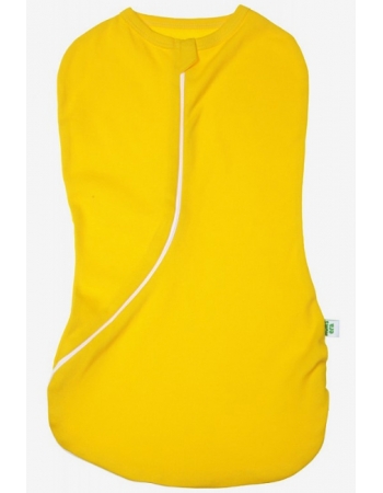 Пеленка-кокон для новорожденных трикотажный, желтый