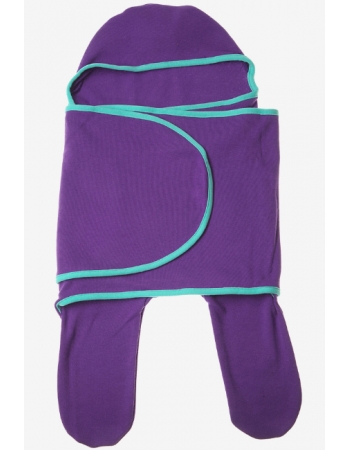 Пеленка кокон для новорожденных (комбинезон-конверт), аметист