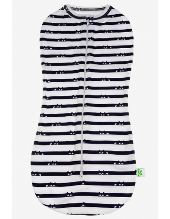 Пеленка-кокон для новорожденных трикотажный, котики