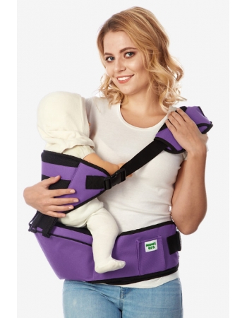 Хипсит со спинкой Comfort Mums Era, фиолетовый-черный