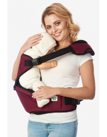 Хипсит со спинкой Comfort Mums Era, бордовый-черный