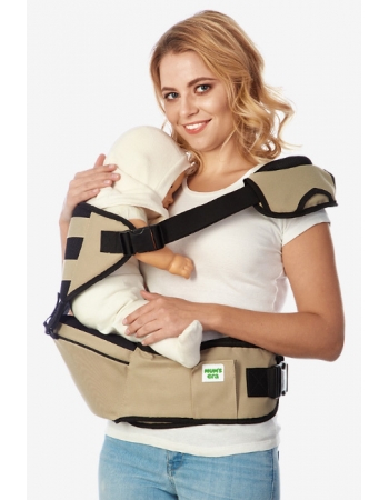 Хипсит со спинкой Comfort Mums Era, шампань-черный