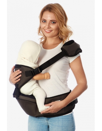 Хипсит со спинкой Comfort Mums Era, хаки-черный