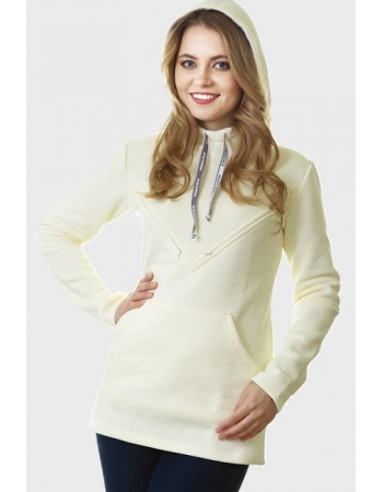 Толстовка для беременных и кормящих из футера Betty, экрю