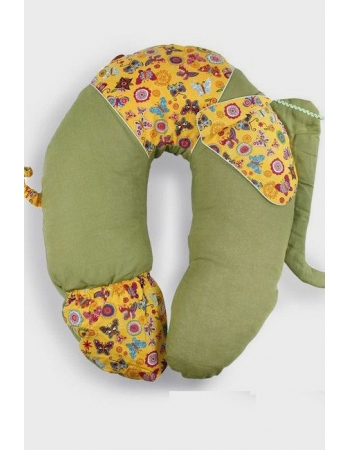 Подушка для беременных и кормящих "Слон Радостный", желтый