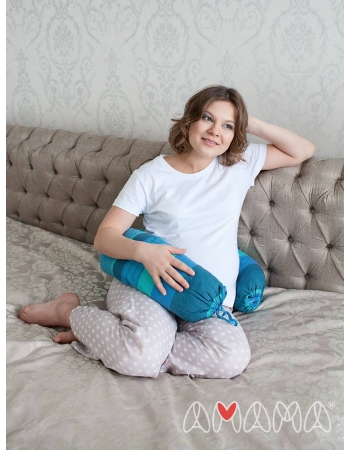 Подушка для беременных и кормящих "Путешественница", бирюзовый