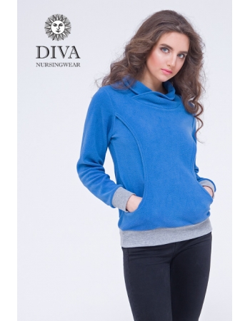 Толстовка для кормящих и беременных флисовая Diva Nursingwear, Notte