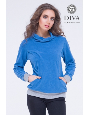 Толстовка для кормящих и беременных флисовая Diva Nursingwear, Notte