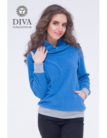 Толстовка для кормящих и беременных флисовая Diva Nursingwear, Notte