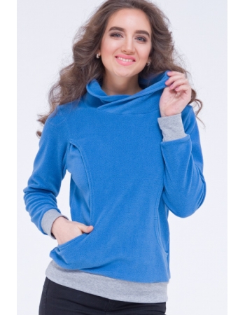 Толстовка для кормящих и беременных флисовая Diva Nursingwear, Notte
