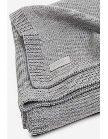 Вязаный плед для новорожденных Jollein Natural, серый