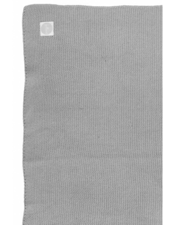 Вязаный плед для новорожденных Jollein Basic Knit, серый, большой