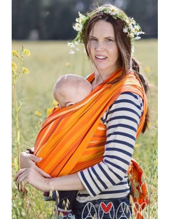 Слинг-шарф «Табатай» Амама, рыжий полосатый