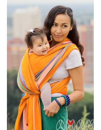 Слинг-шарф «Табатай» Амама, разноцветный полосатый