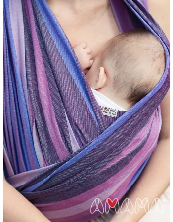 Слинг-шарф «Табатай» Амама, фиолетовый полосатый