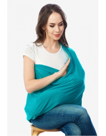 Накидка для кормления "Бэлла" изумруд