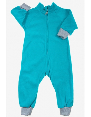 Флисовый комбинезон детский (поддева) Light, бирюзовый