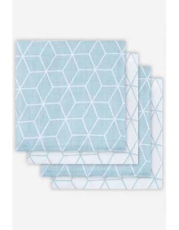 Муслиновые пеленки для новорожденных Jollein средние, Graphic Stone Green