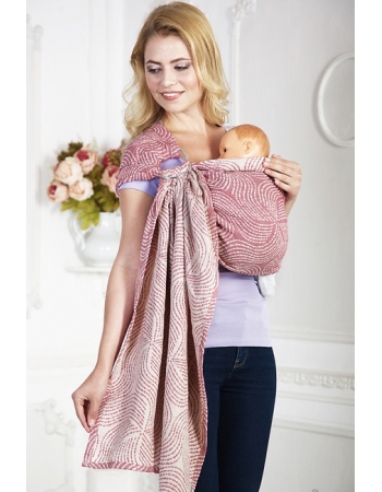 Слинг с кольцами Mums Era "Enigma", гранат