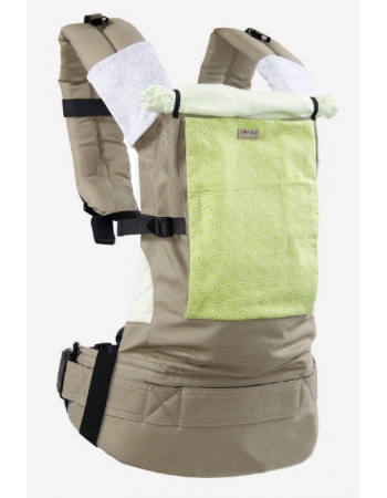 Эрго-рюкзак Classic, цветы на зеленом