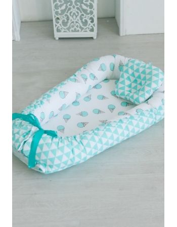 Гнездышко-кокон для новорожденных Babynest Mint Gelato