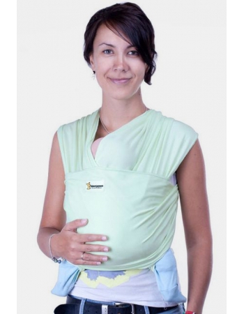 Слинг-шарф трикотажный Кенгуруша Classic, фисташка