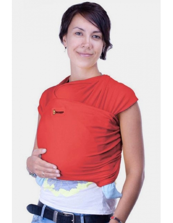 Трикотажный слинг-шарф Кенгуруша Classic, цвет коралл