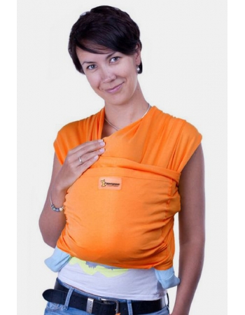 Слинг-шарф трикотажный Кенгуруша Style, апельсин