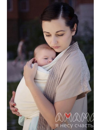 Слинг-шарф трикотажный Мотатик, цвет экрю