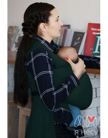 Трикотажный шарф Мотатик, цвет тенистая ель